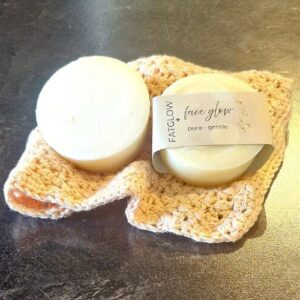 Fatglow Face Glow Pure tallow face soap, handmade in New Zealand, gentle and fragrance free