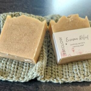 Fatglow Eczema Relief Tallow Soap handmade in New Zealand - grass-fed tallow soap for ezcema-prone and sensitive skin