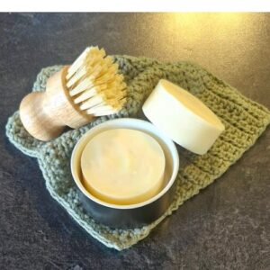 Fatglow tallow dish soap bar, natural and gentle, handmade in New Zealand, effective and gentle on dishes