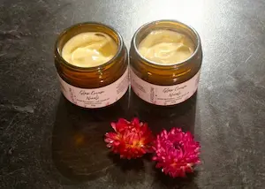 Fatglow Neroli Glow Cream - grass-fed tallow and neroli essential oil moisturiser for mature skin, handcrafted in Taranaki, New Zealand
